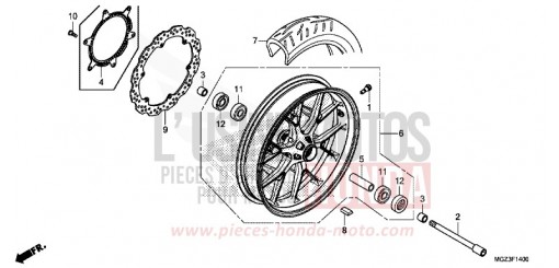 FRONT WHEEL CBR500RAE de 2014